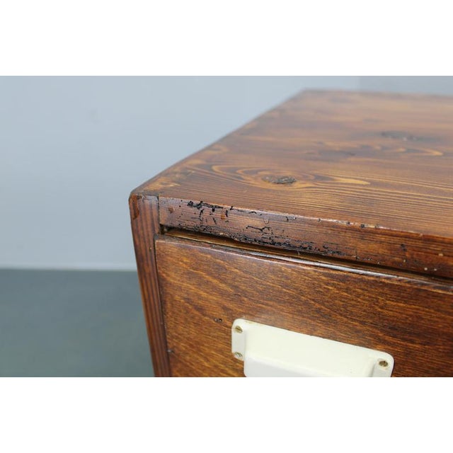 Gold Czechoslovak Industrial Bank Drawer Cabinet, 1940s For Sale - Image 8 of 18