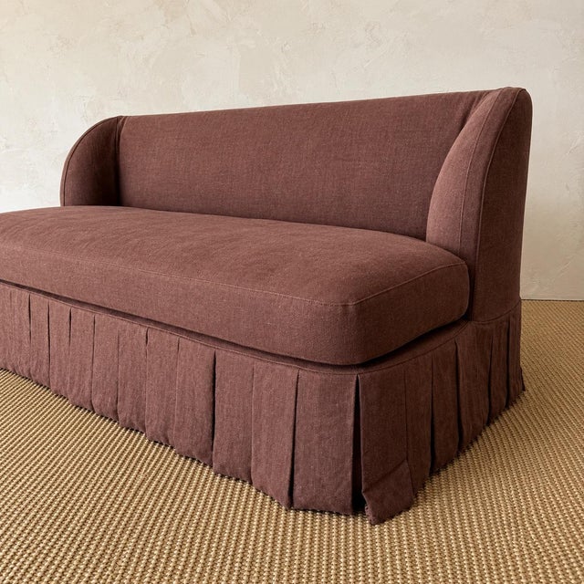 Dresden Banquette Sofa – Slip Covered For Sale - Image 4 of 6