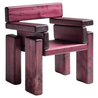 Timber Armchair by Onno Adriaanse For Sale