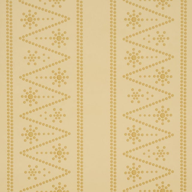 Schumacher The Pearlies Wallcovering In Soft Gold For Sale
