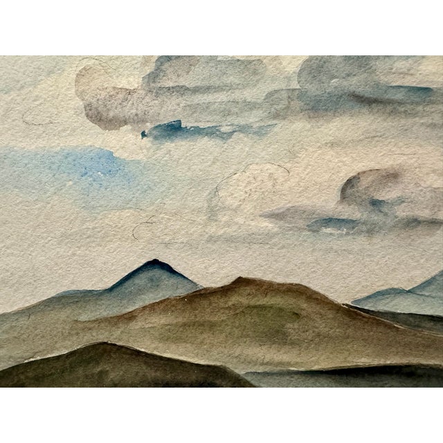Original watercolor on paper by Henry Emil Salloch, also known as Heinz Emil Salloch, the German-born American artist and...