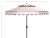 Contemporary Vienna 9 Ft Double Top Umbrella - Beige/White For Sale - Image 3 of 4