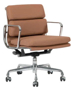 Eames for Herman Miller Aluminum Group Office Chair in Schumacher Vegan Leather