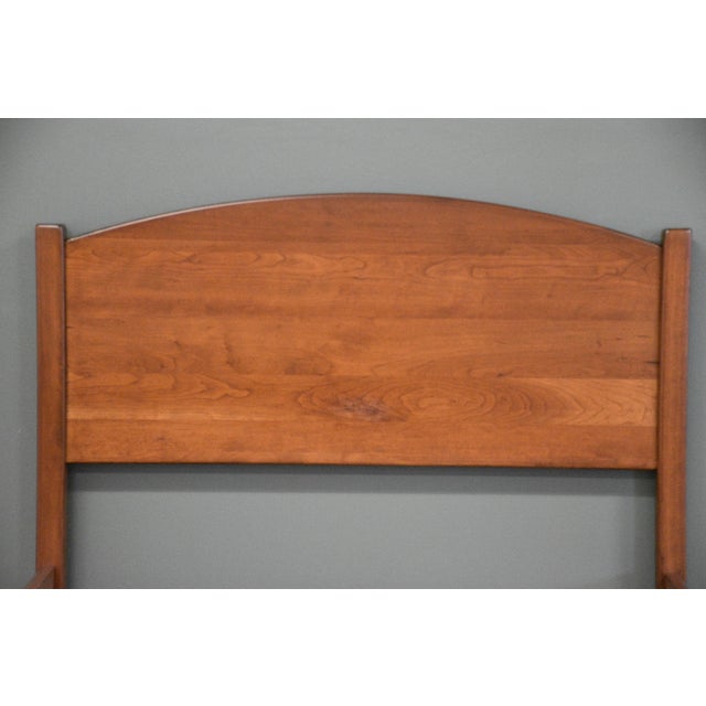 English Late 20th Century Solid Cherry Twin Bed For Sale - Image 3 of 7