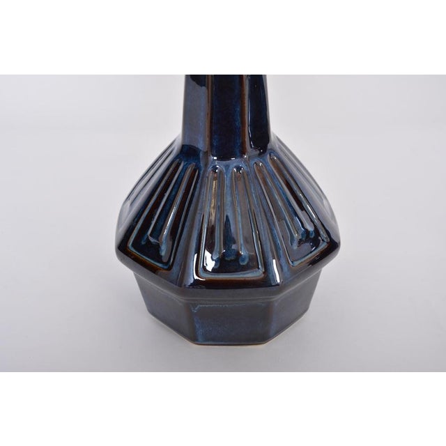 Mid-Century Modern Mid-Century Model 1055 Blue Table Lamps by Einar Johansen for Soholm, 1960s, Set of 2 For Sale - Image 3 of 11