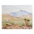 Vintage Desert Mountain Landscape Watercolor Painting For Sale