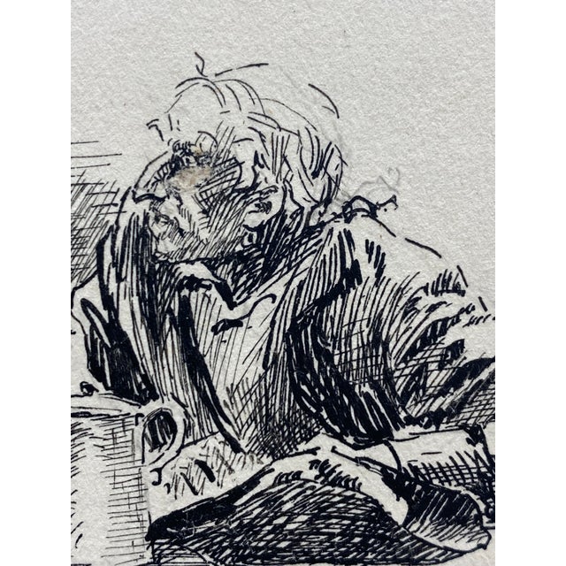 Anton Otto Fischer Nautical Pen and Ink Book Illustration For Sale - Image 10 of 17