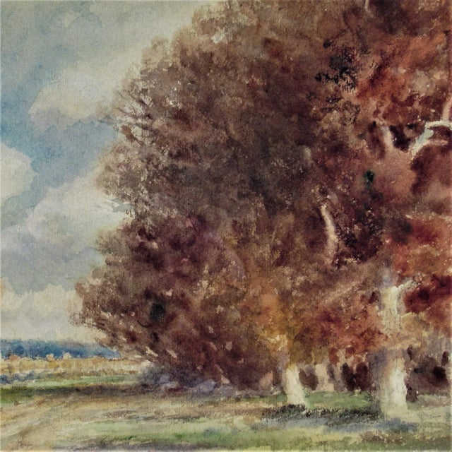 Realism Frederick Leo Hunter, Landscape with Trees, 1909 For Sale - Image 3 of 7