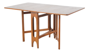 Mid-Century Modern Teak Drop-Leaf Dining Table, 1960s