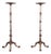 Imperial Furniture Chippendale Carved Mahogany Pedestal Plant Stands, Pair For Sale