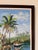 Green Vintage Caribbean Tropical Coastal Landscape Oil on Canvas Painting, Framed For Sale - Image 8 of 13