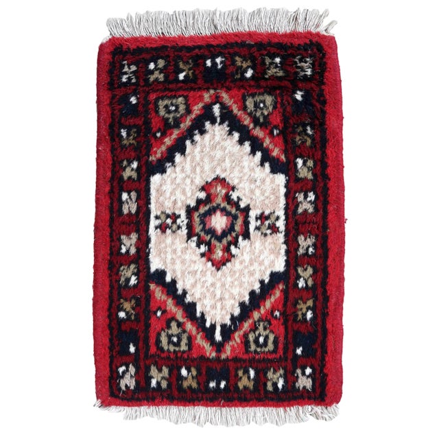 1970s Handmade Vintage Persian Hamadan Rug For Sale - Image 9 of 9