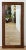 Large vintage carved wood mirror in mid century modern style. Rich natural wood tones to frame that feature geometric...