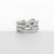 David Yurman Sterling Silver & Diamond Crossover X Ring For Sale - Image 4 of 15