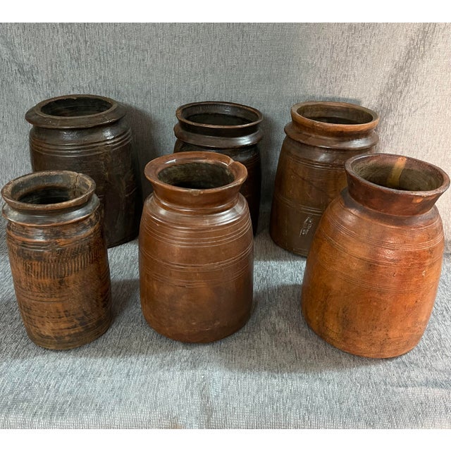 1950s Wood Himachal Pot, 1950s For Sale - Image 5 of 8