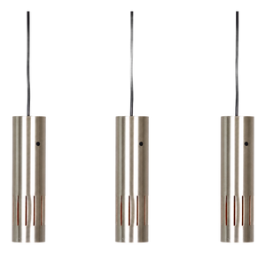 Vintage Brass Trombone Pendant Lamps by Jo Hammerborg for Fog and Mørup, 1960s, Set of 3