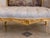 Late20C French Artisan LouisXVI Gold Beige Velvet Settee-1Pc For Sale - Image 10 of 15