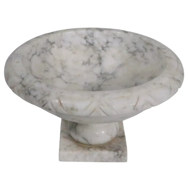 Hollywood Regency Mid 20th Century Diminutive Marble Footed Bowl, Made in Italy For Sale - Image 3 of 14