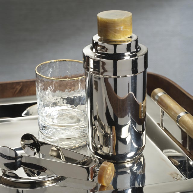 Elevate your cocktail game with the Spiga Cocktail Shaker. Crafted from stainless steel, this shaker boasts a polished...