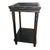 Late 20th Century Vintage Black Distressed Wood Two-Tier Side Table With Gallery Top For Sale - Image 5 of 7