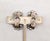 Vintage 1960s Signed Ornella Italy Clear Beaded Clear & Faux-Citrine Clip Earrings-2 Pieces For Sale In Philadelphia - Image 6 of 8