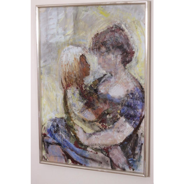 Bertil Wahlberg, Mother with Child, 1960s, Oil on Canvas, Framed For Sale - Image 11 of 17
