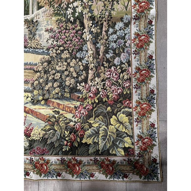 1990s Lake Como Garden Tapestry For Sale - Image 4 of 7