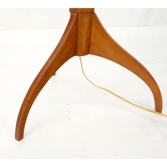 Shaker Turned Solid Cherry Floor Lamp For Sale - Image 12 of 12