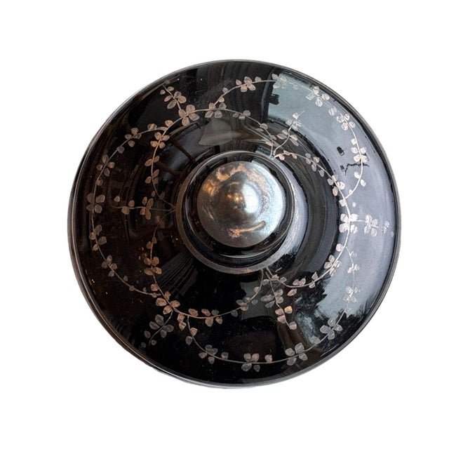 Contemporary Early 20th Century Black Amethyst Urn For Sale - Image 3 of 5