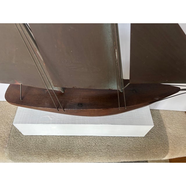 American Copper Clipper Ship Weathervane For Sale - Image 3 of 13