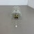 Metal Small German Ice Glass Wall Light, 1970s For Sale - Image 7 of 18