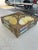 Bradley Hubbard 1940s Vintage Square Slag Glass Lamp With Rustic Scene For Sale - Image 4 of 12