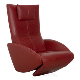 Mate Armchair in Leather from FSM For Sale