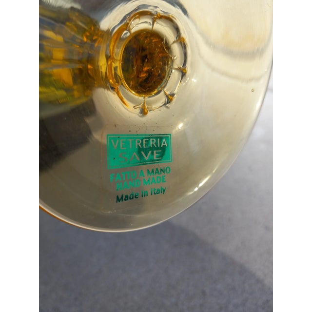 1960s Tuscan Art Glass Vetreria Save Goblets- Set of 6 For Sale - Image 11 of 12