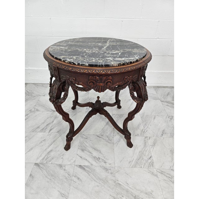 Wood 1900s French Entry Table For Sale - Image 7 of 12
