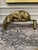 Impressive large-scale Dolbi Cashier brass reclining panther sculpture, measuring 16 inches in length and retaining its...