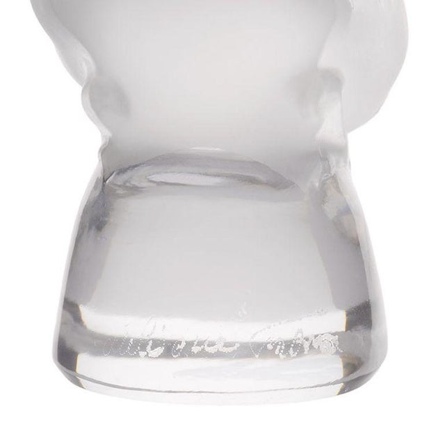 1960s Lalique Figural Frosted Crystal Bird For Sale - Image 6 of 6