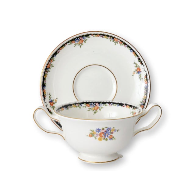 Wedgwood Osborne Cream Soup Svc. for 8 For Sale In Los Angeles - Image 6 of 6
