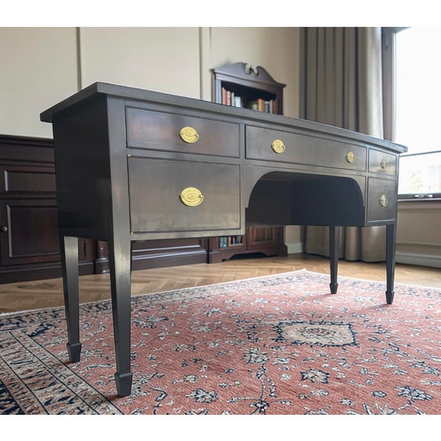 This Vintage Mahogany Federal Sideboard has been sanded stained with an Old Masters gel stain and sealed with a satin...
