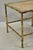 Hollywood Regency Mid 20th Century Italian Hollywood Regency Faux Bamboo Brass Tole Metal Low Square Side Table For Sale - Image 3 of 11