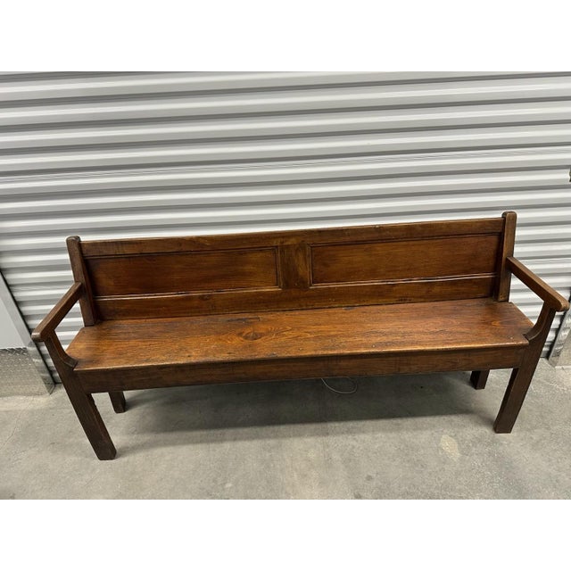 Antique bench purchased in Greenwich, CT antique store.