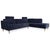 Fabric Osaka Corner Sofa in Blue with Headrests Manual Function from BoConcept For Sale - Image 16 of 16