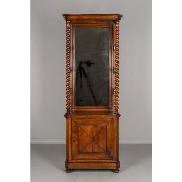 19th Century French Mahogany Display Cabinet in Louis Philippe Style For Sale - Image 12 of 13