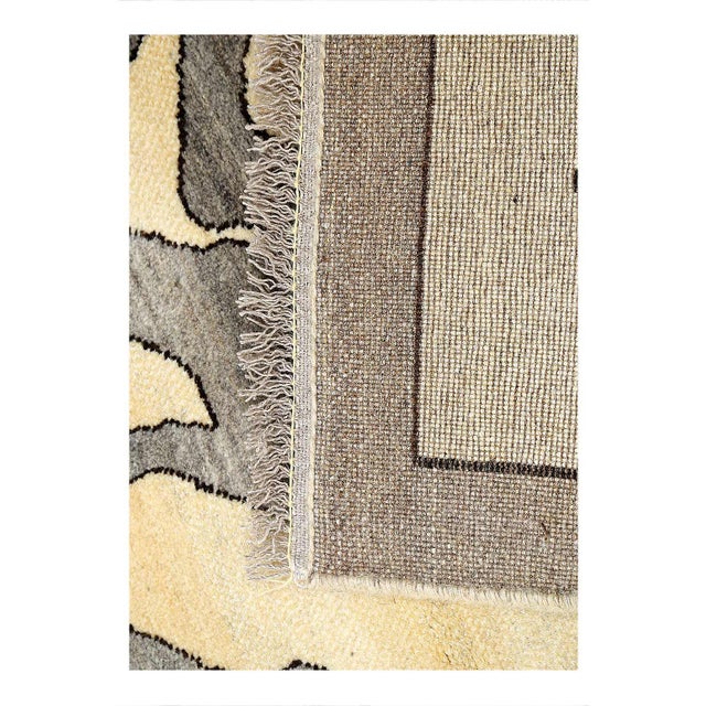 Traditional Pasargad DC Handmade Gabbeh Pictorial Lion Accent Rug For Sale - Image 3 of 4