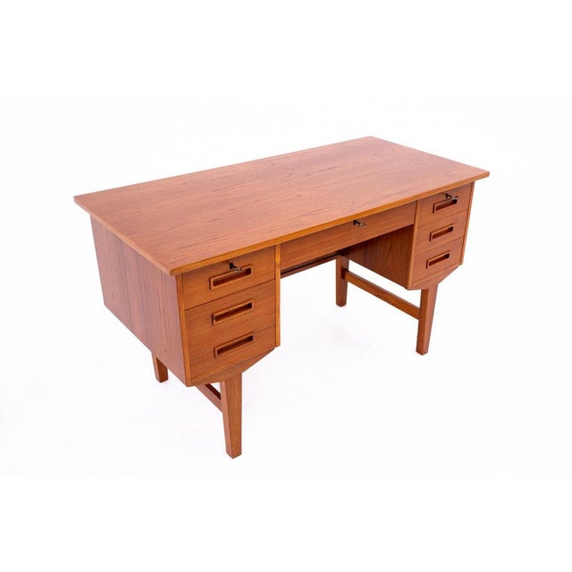 Mid-Century Modern Vintage Danish Teak Desk, 1960s For Sale - Image 3 of 13