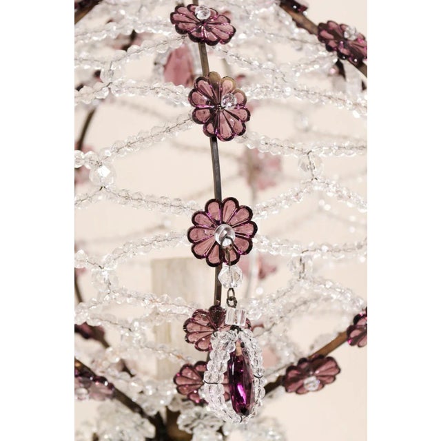 Mid 20th Century Italian Crystal Balloon-Shaped Light For Sale In Atlanta - Image 6 of 9