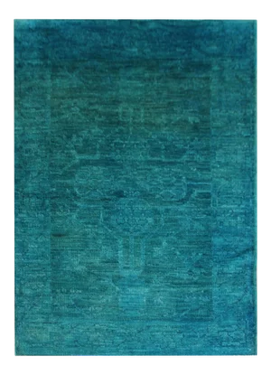 Hand Knotted Overdyed Oushak Rug - 3'2" x 5'11"