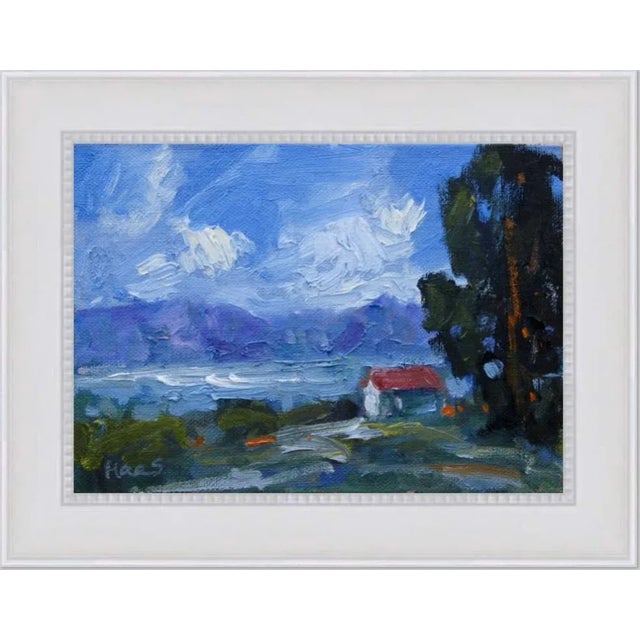 2020s Coastal — Lake Saiko, Japan Oil Painting For Sale - Image 5 of 7