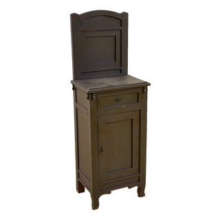 Vintage Wooden Bedside Table, 1940s For Sale