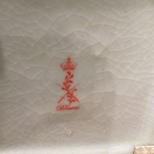 Mid 20th Century Dominic Chinese Cobalt Blue Porcelain Lidded Jar 24k Gold Ornament For Sale - Image 9 of 12